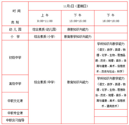 2015下半年北京中小学教师资格考试9月7日起