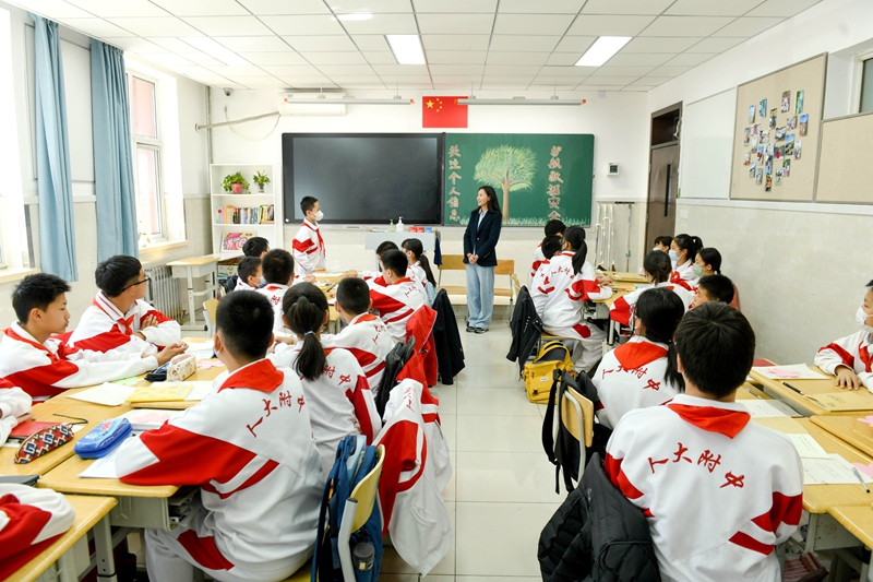 中國人民大學附屬中學分校課堂教學展示。校方供圖