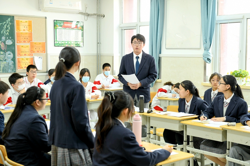 中國人民大學附屬中學分校課堂教學展示。校方供圖