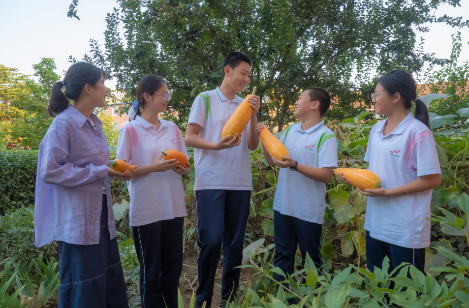 密雲區第五中學豐收節活動。北京市教委供圖