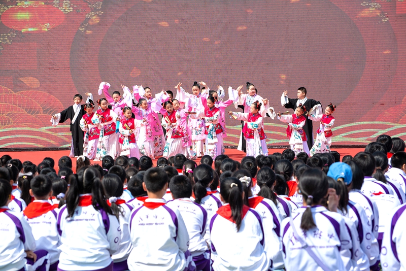 清華附中大興學校舉行建校五周年校慶活動。北京市大興區教育融媒體中心供圖