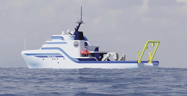 同济大学海洋科考训导保险船成果图。校方供图