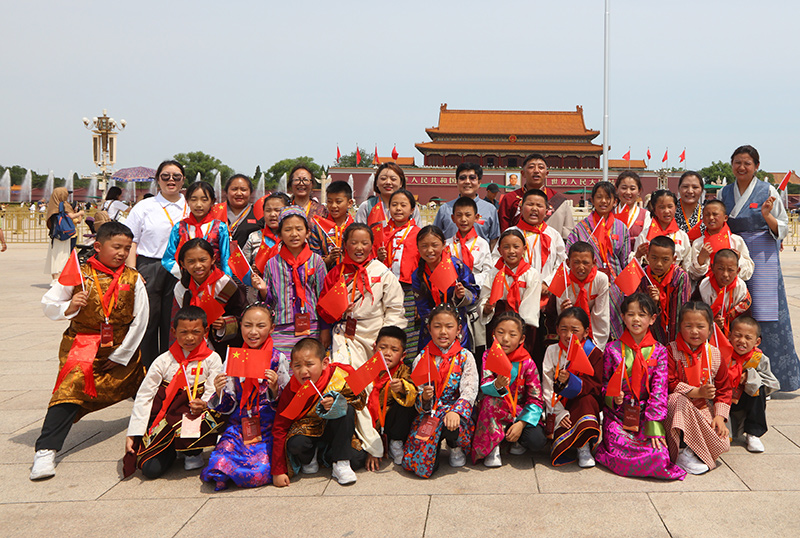 西藏兒童赴京研學交流活動現場。中國兒童中心供圖