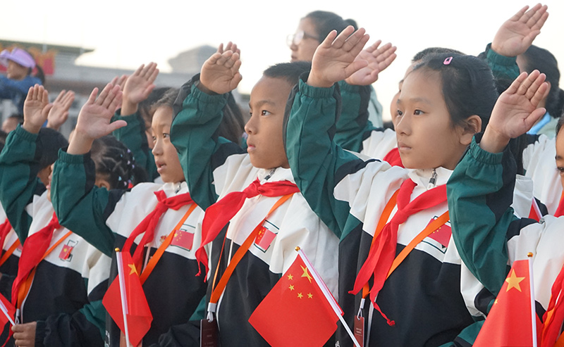 西藏兒童赴京研學交流活動現場。中國兒童中心供圖