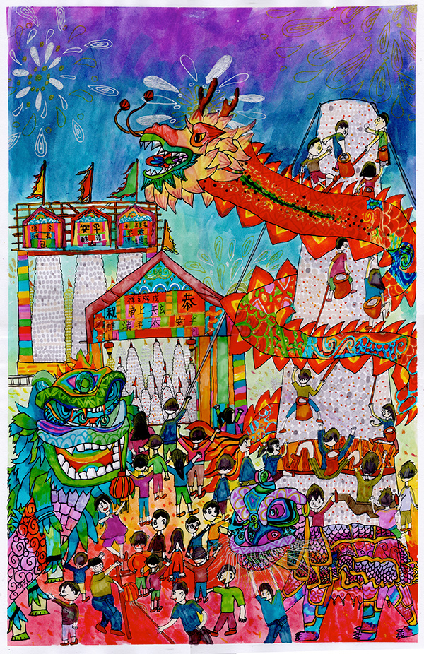 第二十八屆全國中小學生繪畫作品。中國兒童中心供圖