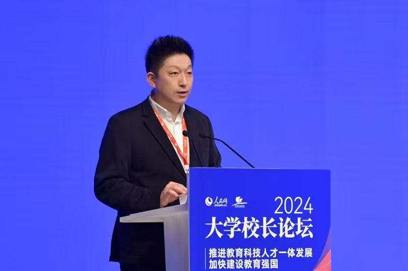 沈阳音乐学院党委副书记、院长田彦出席论坛并发言。人民网记者 任峰涛摄人民网