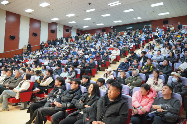 招生宣講在圖書館報告廳舉辦。北京科技職業大學供圖