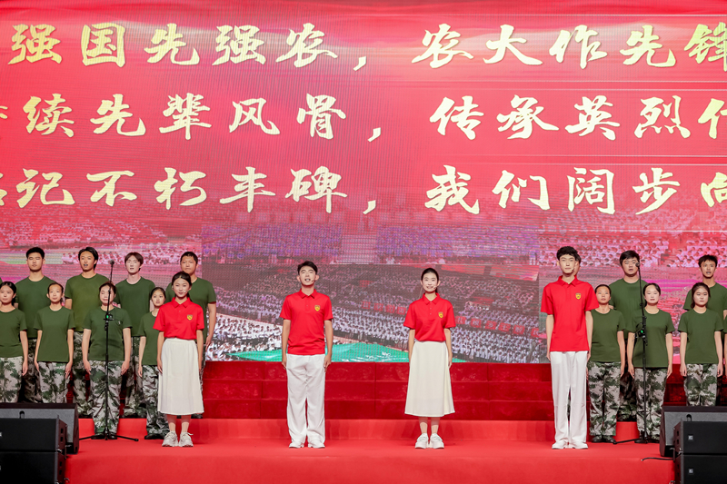 “銘記·不朽的豐碑”（校園行）英烈事跡宣講活動現場。中國農業大學供圖