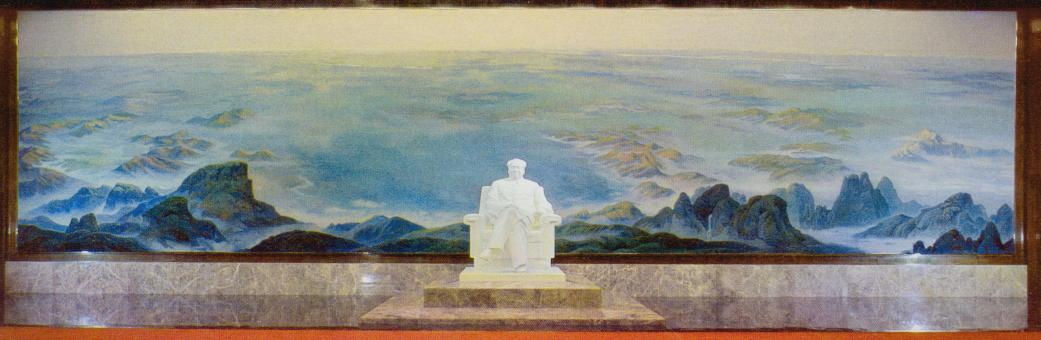 1977年《祖國大地》壁畫現場照片
