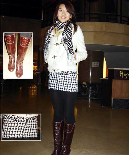 北京1月街头美女穿衣搭配实拍