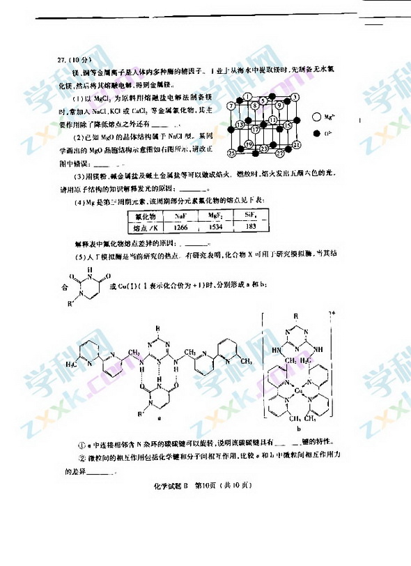 2008高考广东化学卷试题 (10)