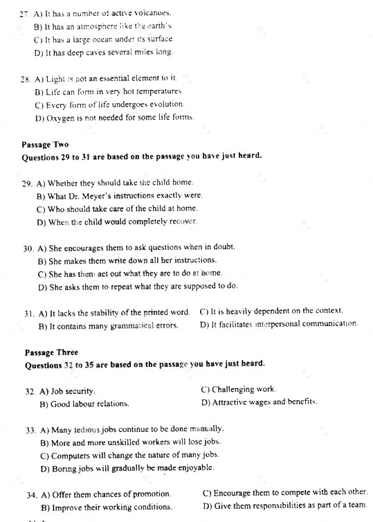 2009年12月大学英语四级考试真题(A卷) (6)--人