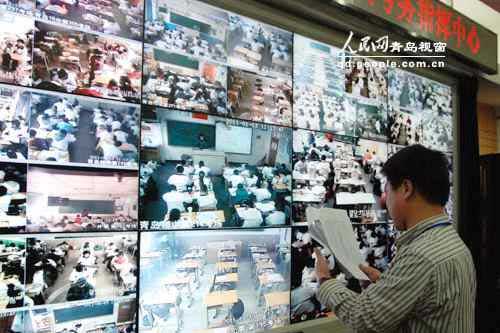 青岛市国家教育考试电子监控系统升级初见成效