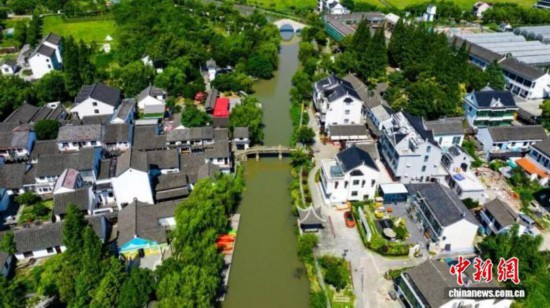浙江平湖,山塘村风光。平湖市委宣传部供图